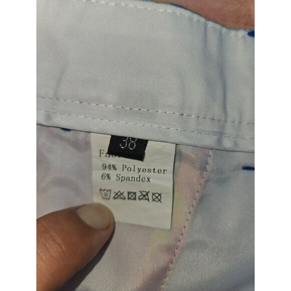 Hreski Mens Vibrant Paint Splatter Patterned Shorts 38 - Picture 4 of 6